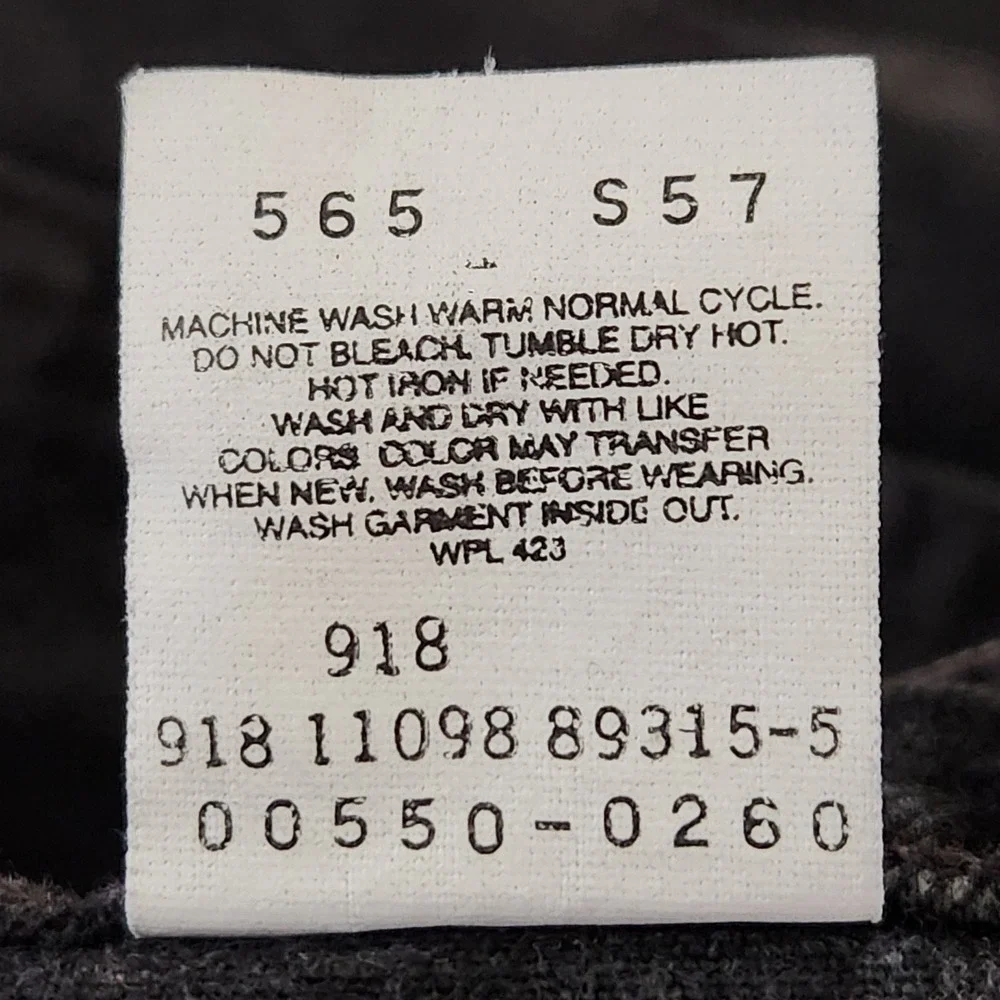 Vintage Levis 550 Relaxed Fit Jeans Mens 40x32 Black 90s USA Measures 38x31